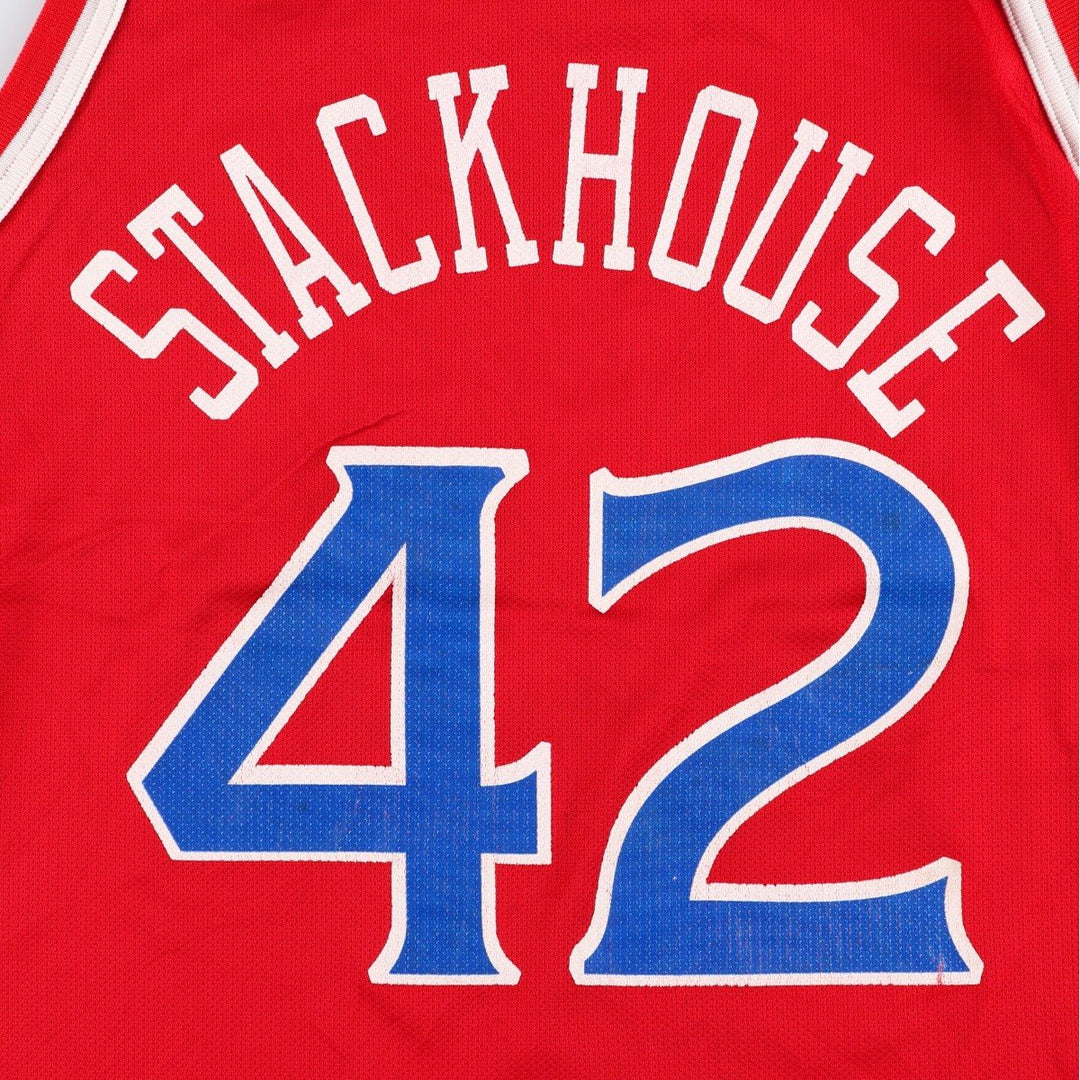 90'S Champion Philadelphia 76ers Mesh Game Shirt Replica Uniform, Men's Size L (Equivalent), Vintage Nylon red type Vintage Second Hand