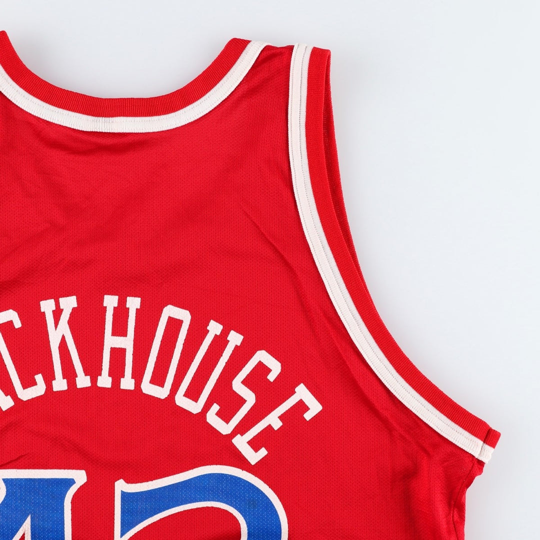 90'S Champion Philadelphia 76ers Mesh Game Shirt Replica Uniform, Men's Size L (Equivalent), Vintage Nylon red type Vintage Second Hand