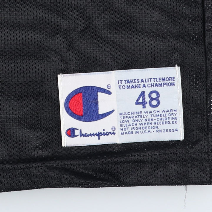 90'S Champion Sacramento Kings Mesh Game Shirt Replica Uniform, Made in USA, Men's Size L (Equivalent), Vintage Nylon black type Vintage Second Hand