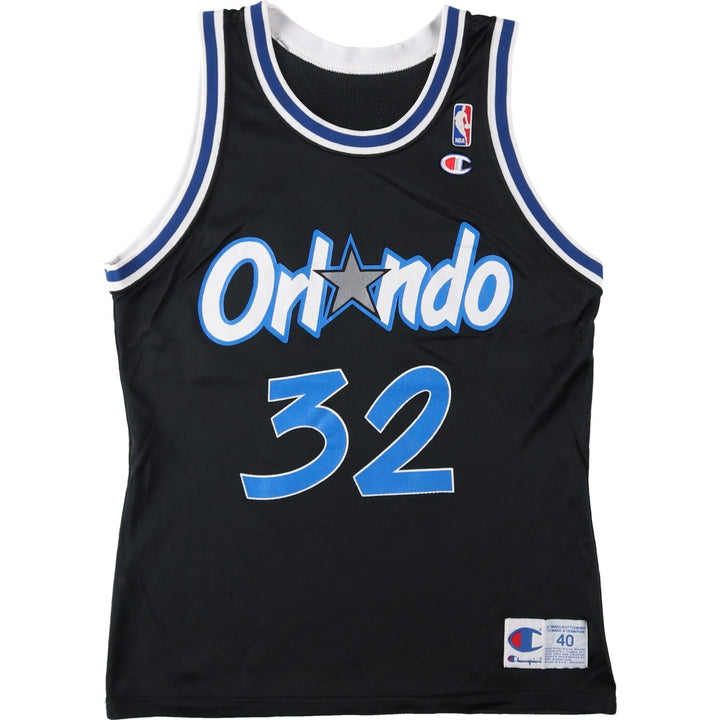 90'S Champion Orlando Magic Mesh Game Shirt Replica Uniform, Made in USA, Men's Size M (Equivalent), Vintage Nylon black type Vintage Second Hand