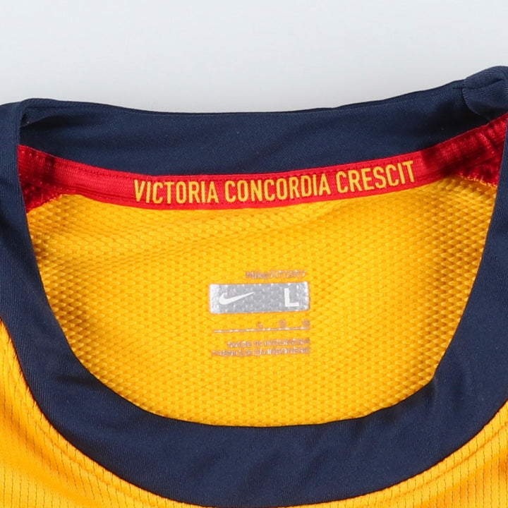 2000'S Nike TEAM Premier League Arsenal FC soccer jersey game shirt, men's size L (approx.) polyester yellow type Vintage Second Hand