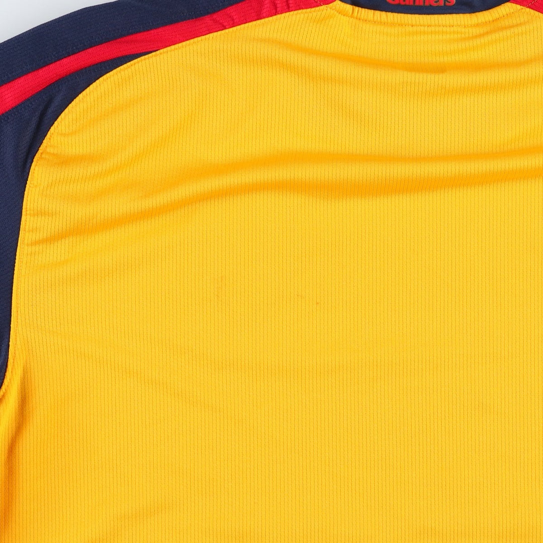 2000'S Nike TEAM Premier League Arsenal FC soccer jersey game shirt, men's size L (approx.) polyester yellow type Vintage Second Hand