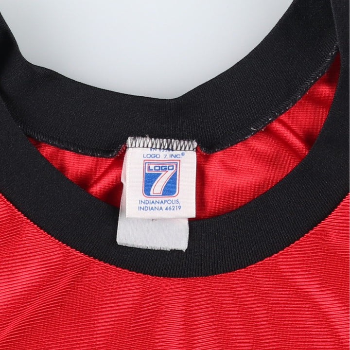 LOGO 7 NBA CHICAGO BULLS Game Shirt Replica Uniform (Men's XL equivalent) unclear red type Vintage Second Hand