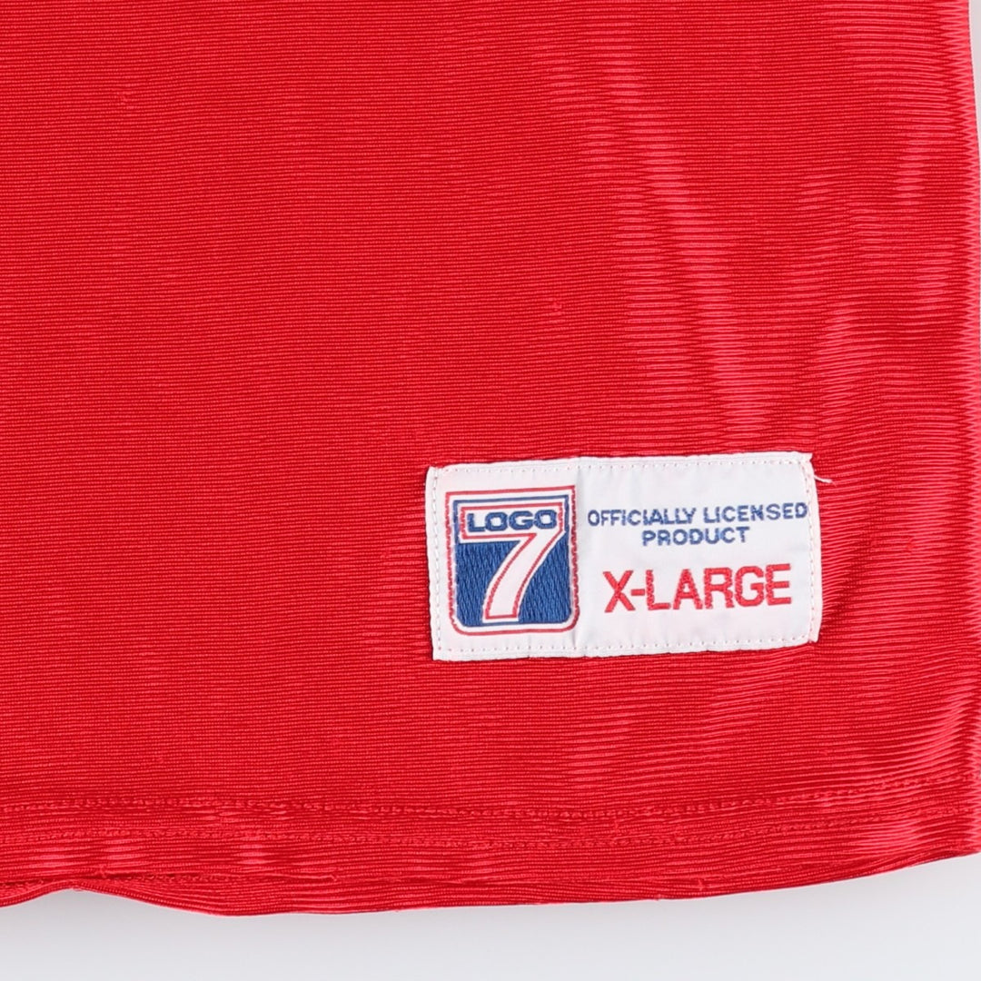 LOGO 7 NBA CHICAGO BULLS Game Shirt Replica Uniform (Men's XL equivalent) unclear red type Vintage Second Hand
