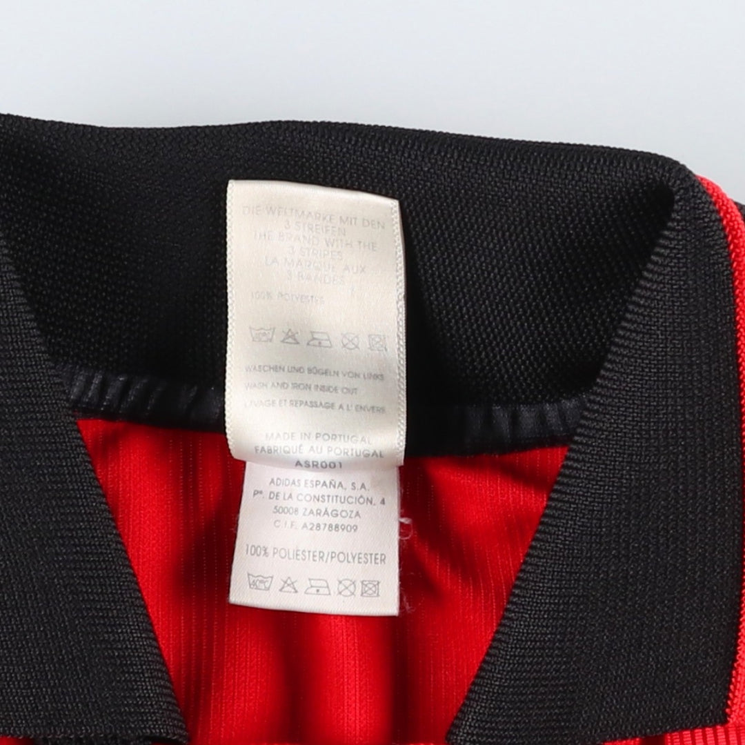 90'S Adidas Primeira Liga SL Benfica V-neck collared soccer jersey game shirt, men's size M (approx.) polyester red type Vintage Second Hand
