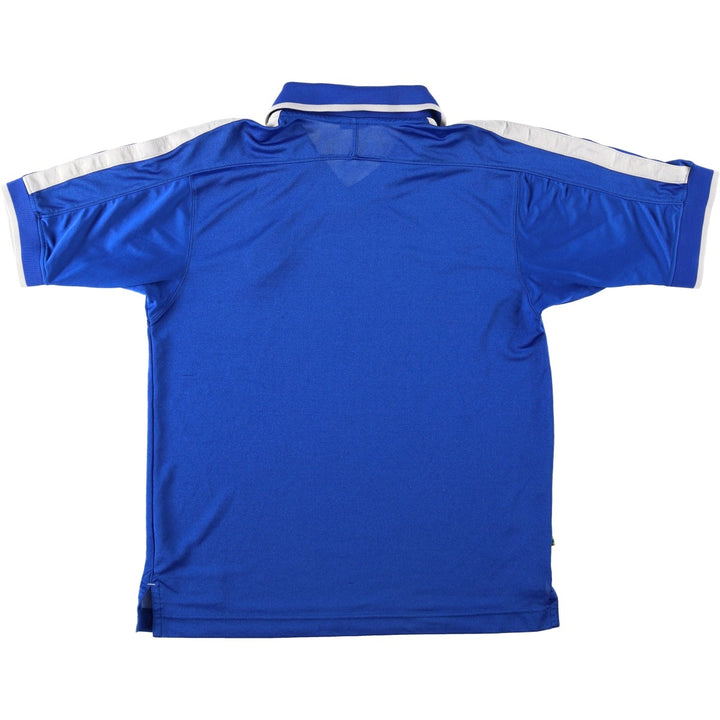 1990'S Nike Brazil National Team V-neck Collared Soccer Jersey Game Shirt Men's Size M (approx.) Vintage polyester blue type Vintage Second Hand