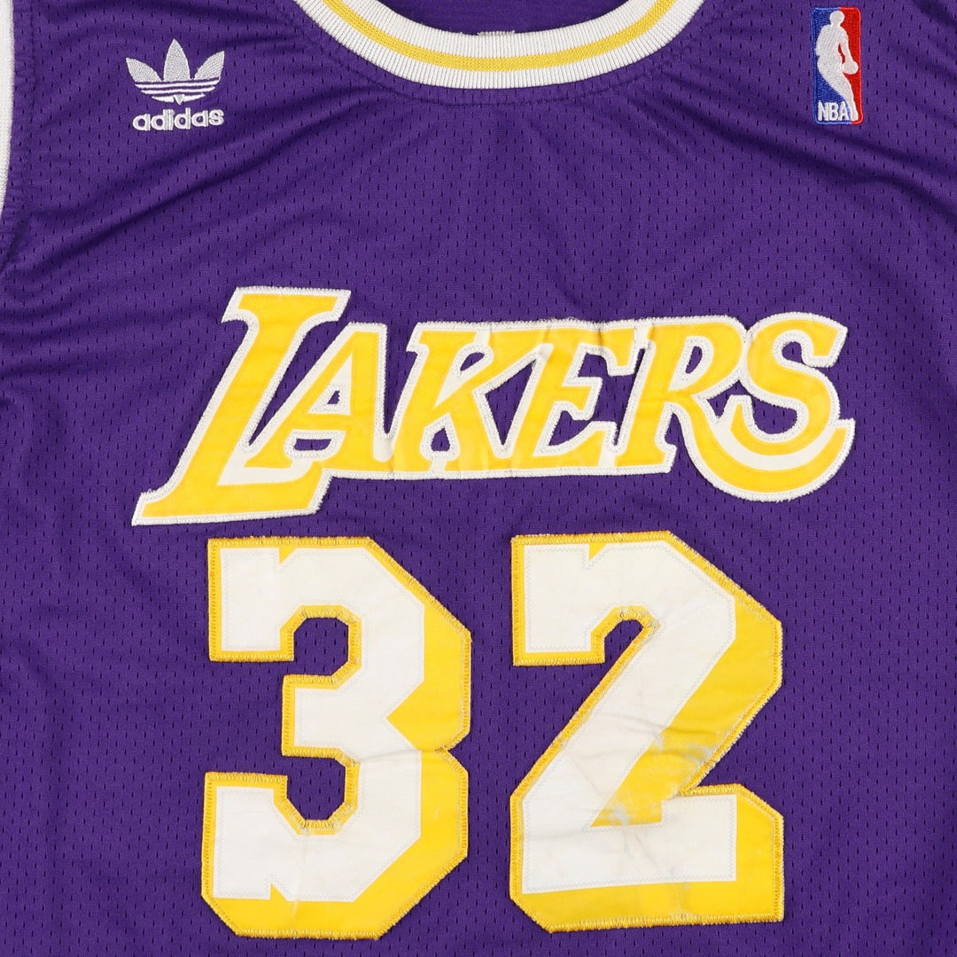 Adidas NBA Los Angeles Lakers Game Shirt Replica Uniform Men's XL (approx.) Mesh polyester purple type Vintage Second Hand