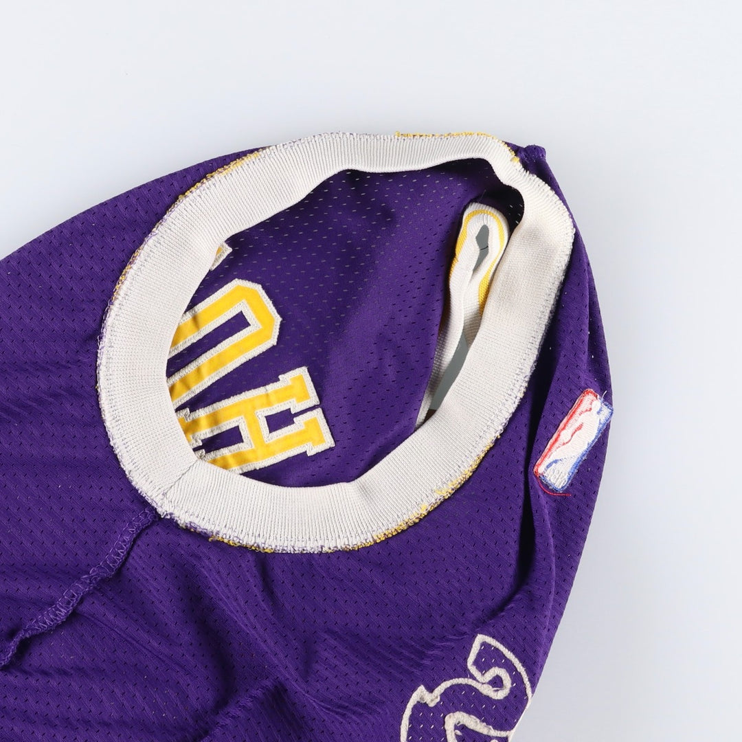 Adidas NBA Los Angeles Lakers Game Shirt Replica Uniform Men's XL (approx.) Mesh polyester purple type Vintage Second Hand