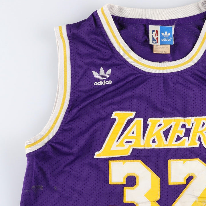 Adidas NBA Los Angeles Lakers Game Shirt Replica Uniform Men's XL (approx.) Mesh polyester purple type Vintage Second Hand