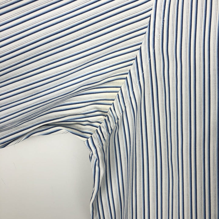 Ralph Lauren Classic Fit Multi-Stripe Long-Sleeve Cotton Stripe Shirt, Men's Size M (approx.) cotton blue type Vintage Second Hand