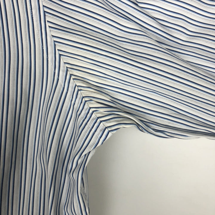 Ralph Lauren Classic Fit Multi-Stripe Long-Sleeve Cotton Stripe Shirt, Men's Size M (approx.) cotton blue type Vintage Second Hand