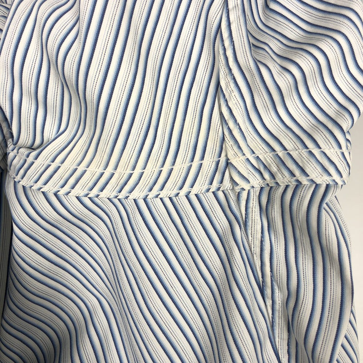 Ralph Lauren Classic Fit Multi-Stripe Long-Sleeve Cotton Stripe Shirt, Men's Size M (approx.) cotton blue type Vintage Second Hand