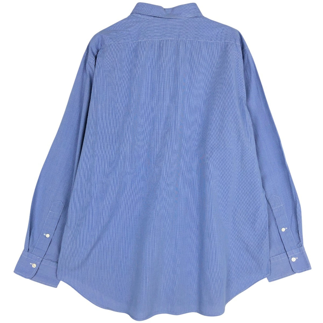 Ralph Lauren POLO by Ralph Lauren ANDREW Long Sleeve Cotton Check Shirt Men's XL cotton blue type Vintage Second Hand