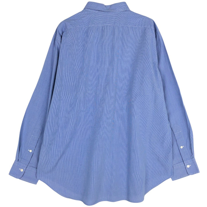 Ralph Lauren POLO by Ralph Lauren ANDREW Long Sleeve Cotton Check Shirt Men's XL cotton blue type Vintage Second Hand