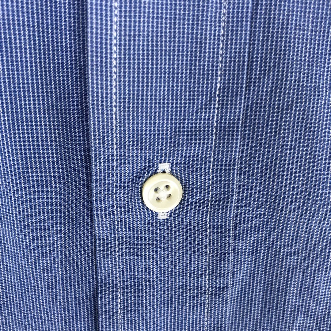 Ralph Lauren POLO by Ralph Lauren ANDREW Long Sleeve Cotton Check Shirt Men's XL cotton blue type Vintage Second Hand