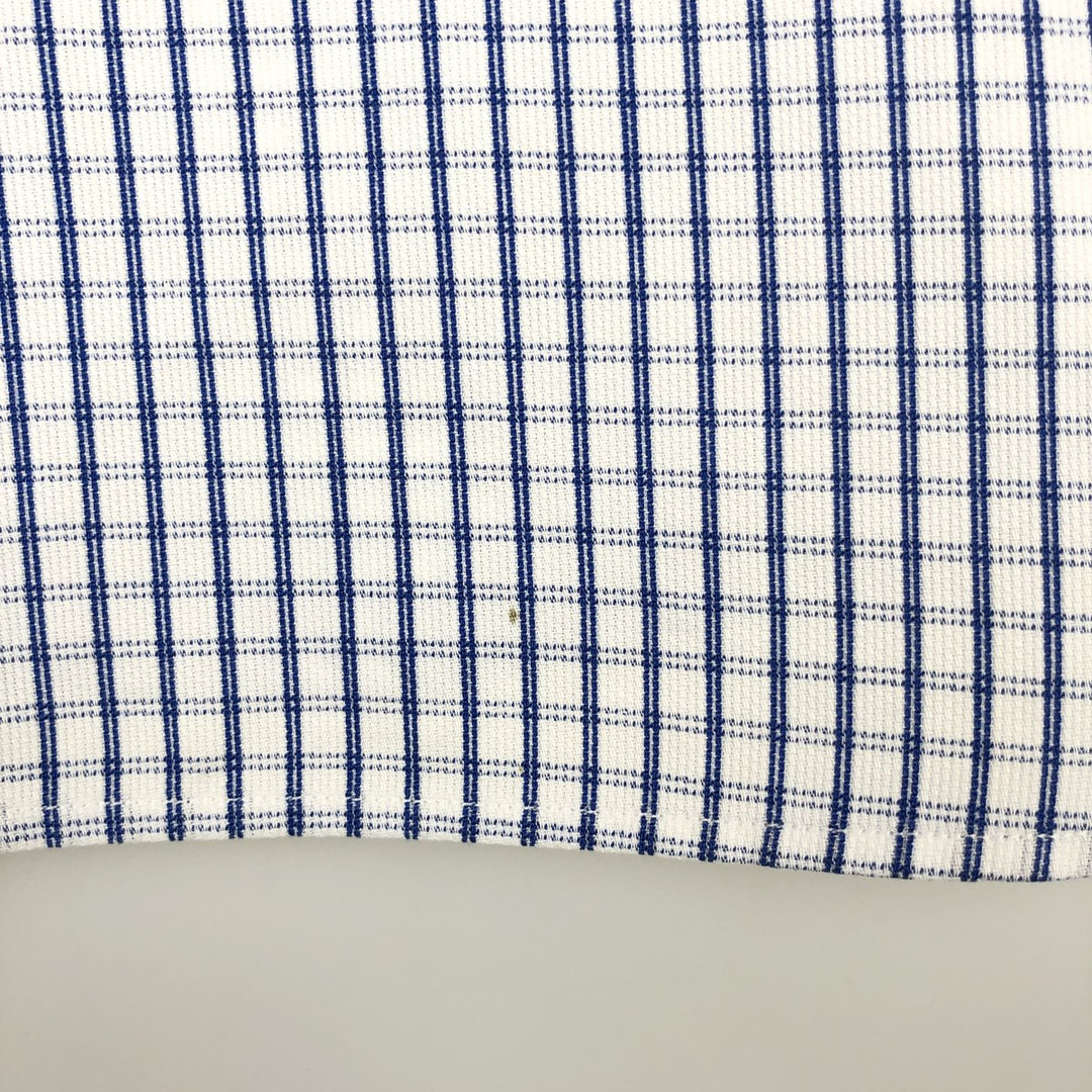 Ralph Lauren POLO by Ralph Lauren PHILIP Long-Sleeve Cotton Check Shirt, Men's Size XL (approx.) cotton white type Vintage Second Hand