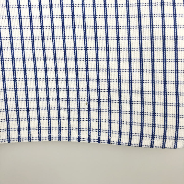 Ralph Lauren POLO by Ralph Lauren PHILIP Long-Sleeve Cotton Check Shirt, Men's Size XL (approx.) cotton white type Vintage Second Hand