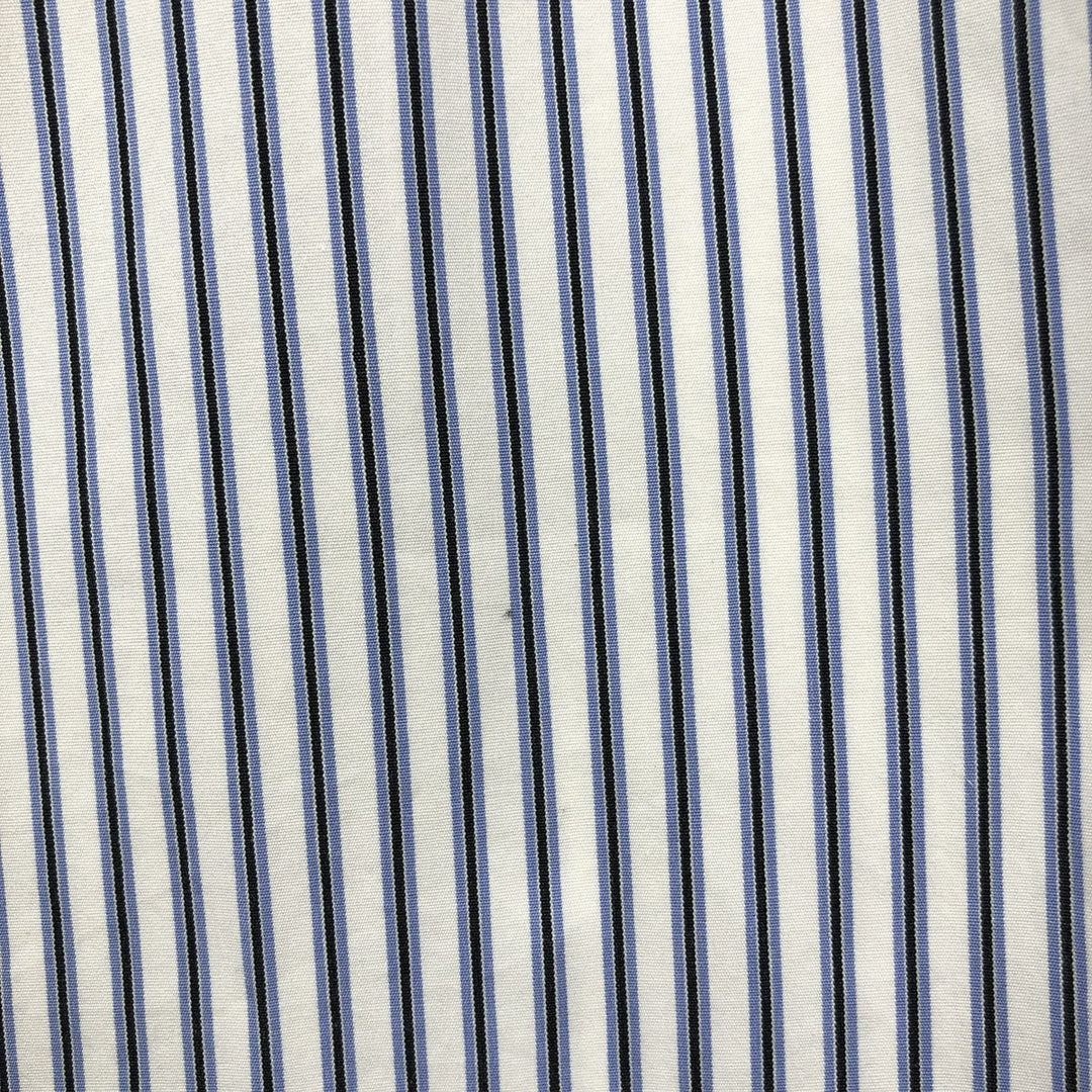 Ralph Lauren Classic Fit Long Sleeve Button Down Striped Shirt Men's XL cotton white type Vintage Second Hand