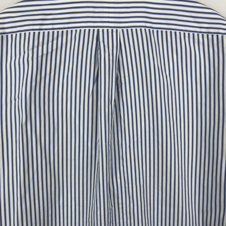 Ralph Lauren Classic Fit Long Sleeve Button Down Striped Shirt Men's XL cotton white type Vintage Second Hand