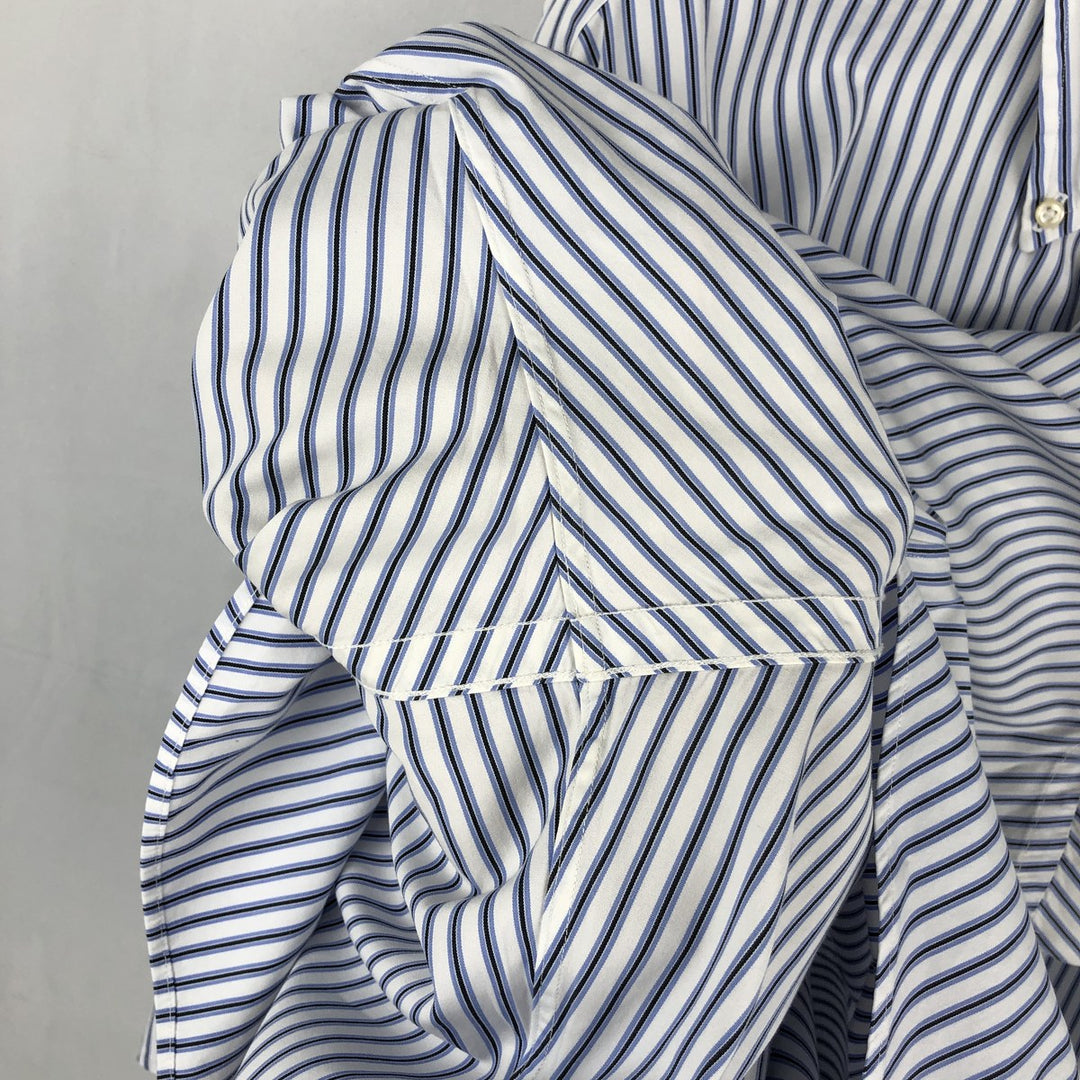 Ralph Lauren Classic Fit Long Sleeve Button Down Striped Shirt Men's XL cotton white type Vintage Second Hand