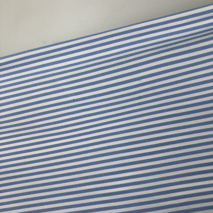 Ralph Lauren Classic Fit Long Sleeve Button Down Striped Shirt Men's XL cotton Blue type light blue Vintage Second Hand