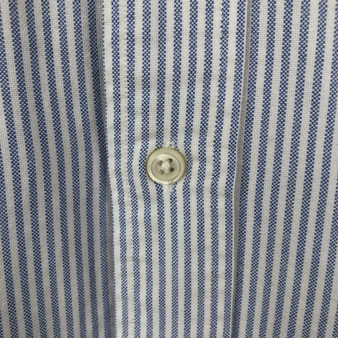 Ralph Lauren TILDEN Long-Sleeve Button-Down Striped Shirt, Men's Size XL (approx.) cotton Blue type light blue Vintage Second Hand