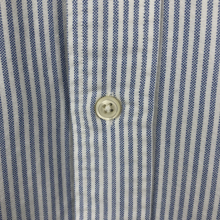 Ralph Lauren TILDEN Long-Sleeve Button-Down Striped Shirt, Men's Size XL (approx.) cotton Blue type light blue Vintage Second Hand