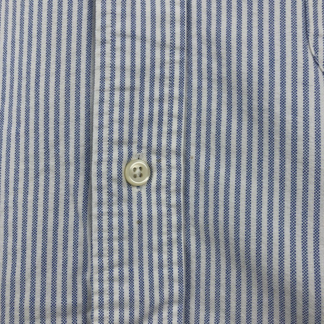Ralph Lauren TILDEN Long-Sleeve Button-Down Striped Shirt, Men's Size XL (approx.) cotton Blue type light blue Vintage Second Hand