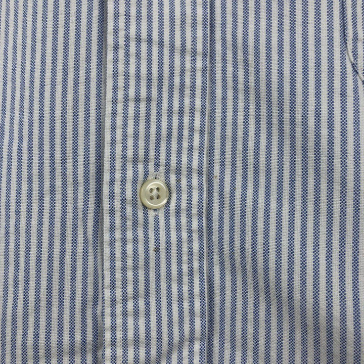Ralph Lauren TILDEN Long-Sleeve Button-Down Striped Shirt, Men's Size XL (approx.) cotton Blue type light blue Vintage Second Hand