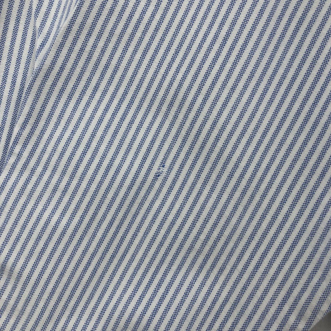 Ralph Lauren TILDEN Long-Sleeve Button-Down Striped Shirt, Men's Size XL (approx.) cotton Blue type light blue Vintage Second Hand