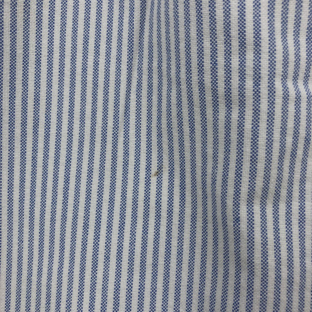 Ralph Lauren TILDEN Long-Sleeve Button-Down Striped Shirt, Men's Size XL (approx.) cotton Blue type light blue Vintage Second Hand