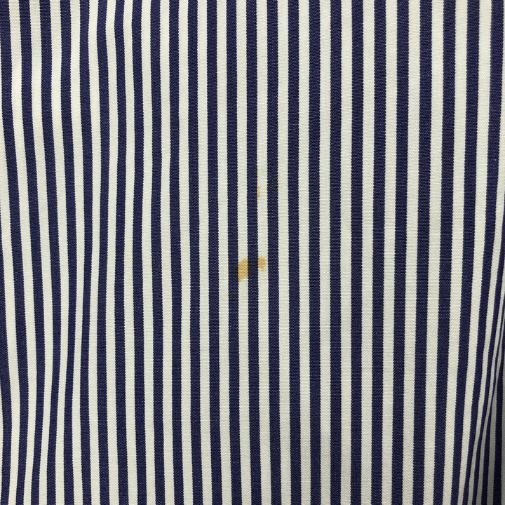 Ralph Lauren POLO by Ralph Lauren ELLIOTT Long-Sleeve Cotton Stripe Shirt, Men's Size XL (approx.) cotton white type Vintage Second Hand