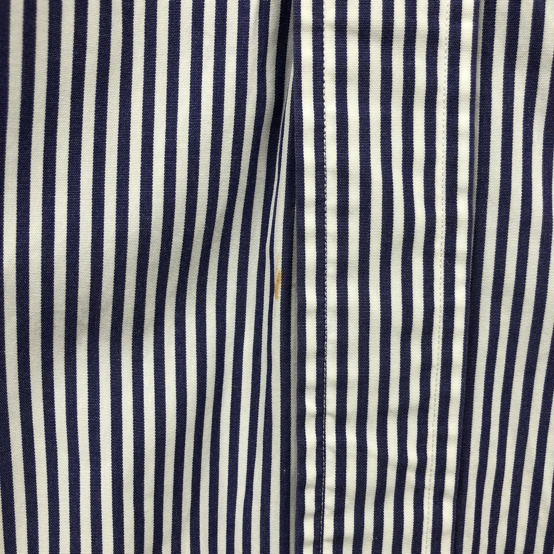 Ralph Lauren POLO by Ralph Lauren ELLIOTT Long-Sleeve Cotton Stripe Shirt, Men's Size XL (approx.) cotton white type Vintage Second Hand