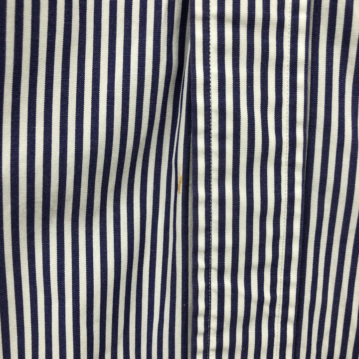 Ralph Lauren POLO by Ralph Lauren ELLIOTT Long-Sleeve Cotton Stripe Shirt, Men's Size XL (approx.) cotton white type Vintage Second Hand
