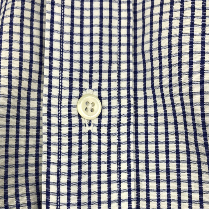 Ralph Lauren POLO by Ralph Lauren Philip Long-Sleeve Cotton Check Shirt, Men's Size XL (approx.) cotton blue type Vintage Second Hand
