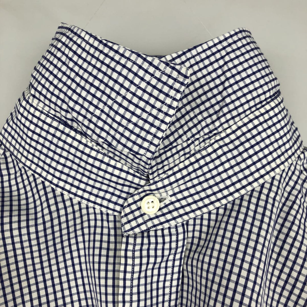 Ralph Lauren POLO by Ralph Lauren Philip Long-Sleeve Cotton Check Shirt, Men's Size XL (approx.) cotton blue type Vintage Second Hand