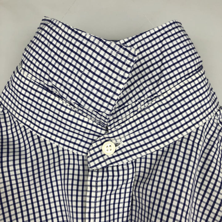 Ralph Lauren POLO by Ralph Lauren Philip Long-Sleeve Cotton Check Shirt, Men's Size XL (approx.) cotton blue type Vintage Second Hand