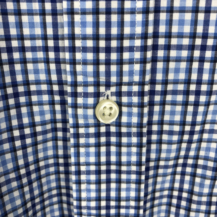 Ralph Lauren POLO RALPH LAUREN Slim Fit Long-Sleeve Cotton Check Shirt, Men's Size L (approx.) cotton blue type Vintage Second Hand