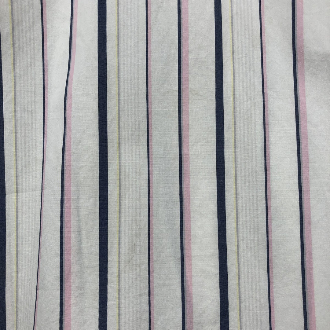 Ralph Lauren POLO by Ralph Lauren REGENT CLASSIC FIT Multi-stripe Long-Sleeve Cotton Stripe Shirt, Men's Size L (approx.) cotton white type Vintage Second Hand