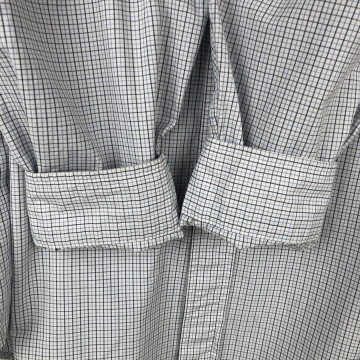 Ralph Lauren Classic Fit Long Sleeve Button Down Check Shirt Men's Size L cotton white type Vintage Second Hand