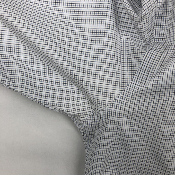 Ralph Lauren Classic Fit Long Sleeve Button Down Check Shirt Men's Size L cotton white type Vintage Second Hand
