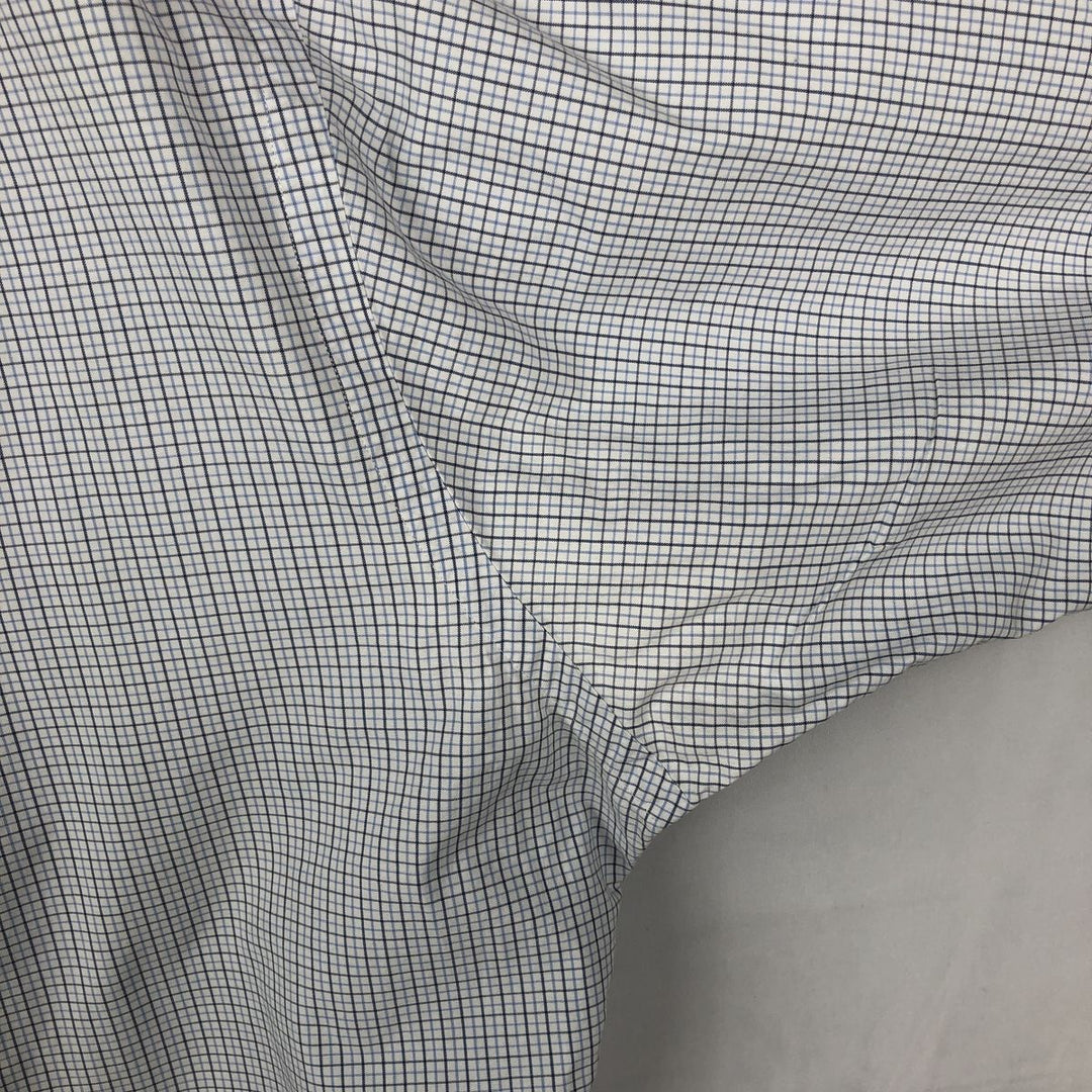 Ralph Lauren Classic Fit Long Sleeve Button Down Check Shirt Men's Size L cotton white type Vintage Second Hand
