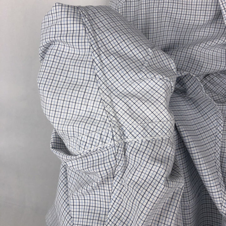 Ralph Lauren Classic Fit Long Sleeve Button Down Check Shirt Men's Size L cotton white type Vintage Second Hand