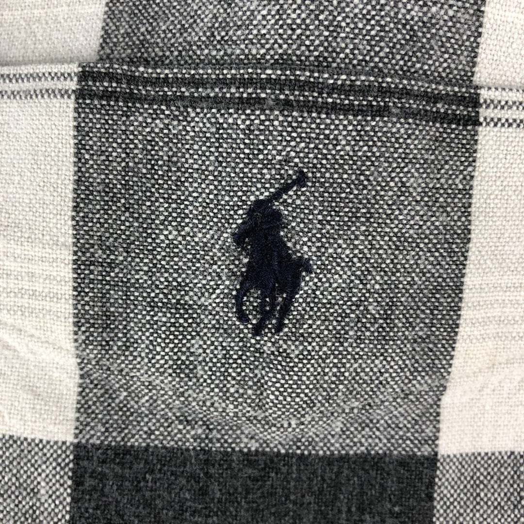 Ralph Lauren POLO by Ralph Lauren LOWELL SPORT Long-Sleeve Flannel Check Shirt, Men's Size XL (approx.) cotton brown type Vintage Second Hand
