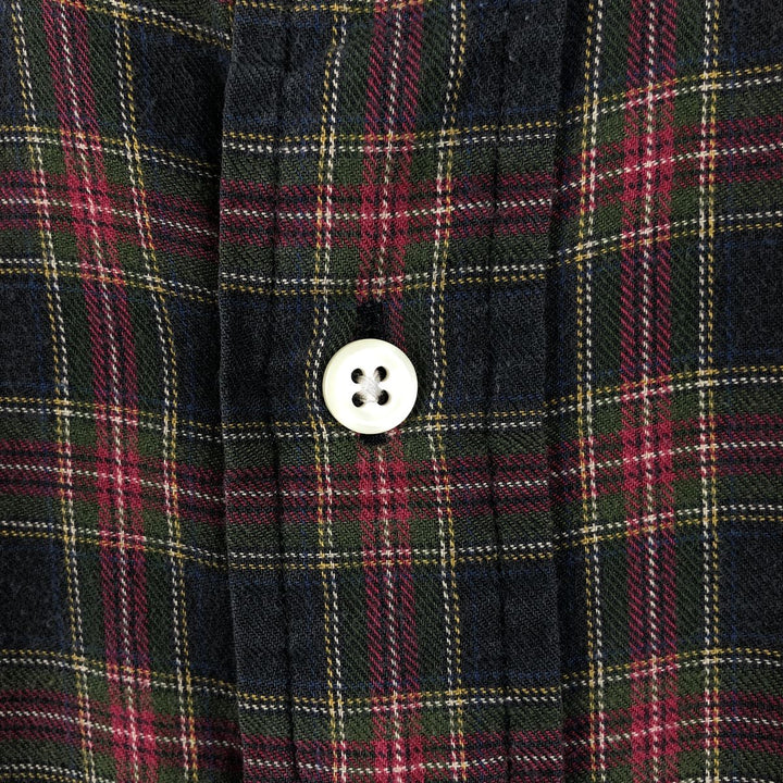 Ralph Lauren long sleeve button down check shirt, men's XL size cotton red type Vintage Second Hand