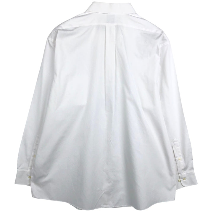 Brooks Brothers 1818 REGENT FIT Long-Sleeve Cotton Shirt, Men's Size XXL (approx.) cotton white type Vintage Second Hand