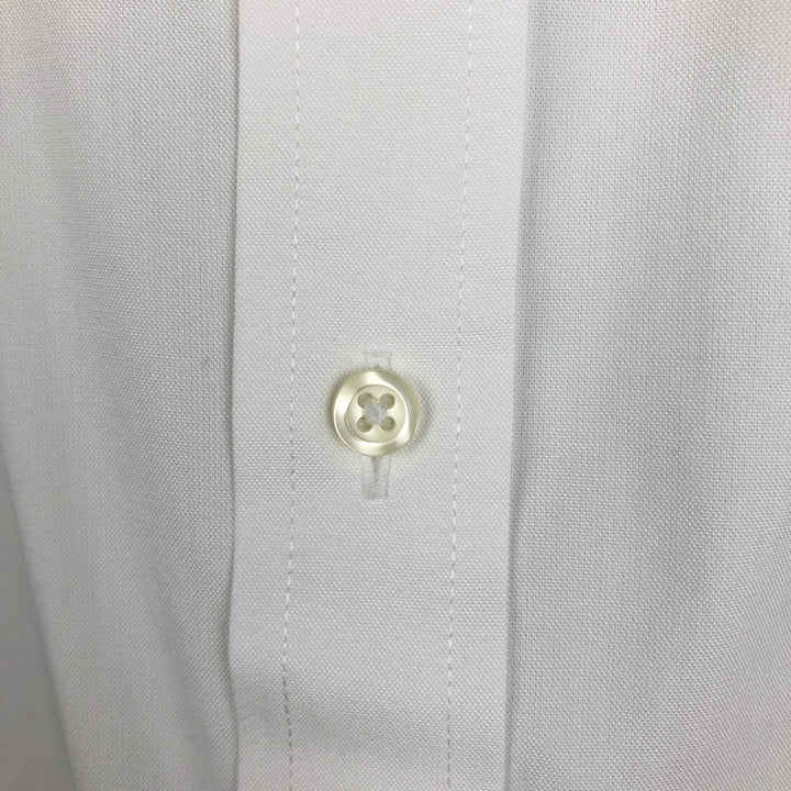 Brooks Brothers 1818 REGENT FIT Long-Sleeve Cotton Shirt, Men's Size XXL (approx.) cotton white type Vintage Second Hand