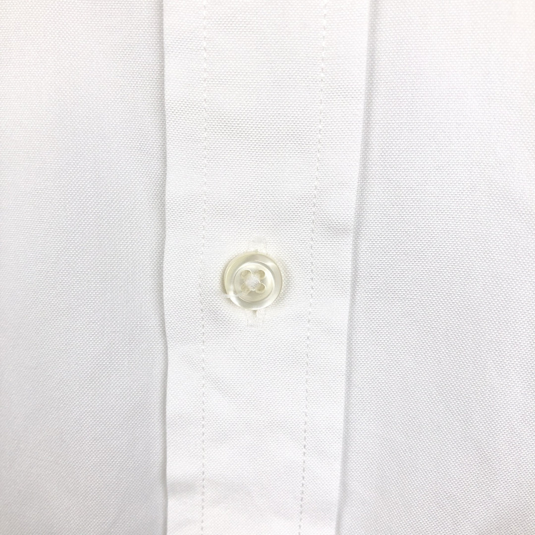 Brooks Brothers Est. 1818 Milano Long Sleeve Button-Down Shirt, Men's Size Medium Supima Cotton white type Vintage Second Hand