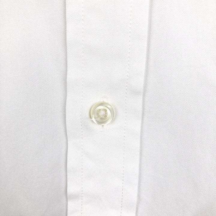 Brooks Brothers Est. 1818 Milano Long Sleeve Button-Down Shirt, Men's Size Medium Supima Cotton white type Vintage Second Hand