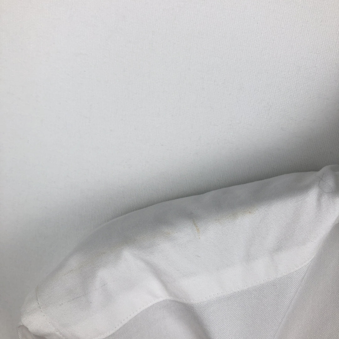 Brooks Brothers Est. 1818 Milano Long Sleeve Button-Down Shirt, Men's Size Medium Supima Cotton white type Vintage Second Hand